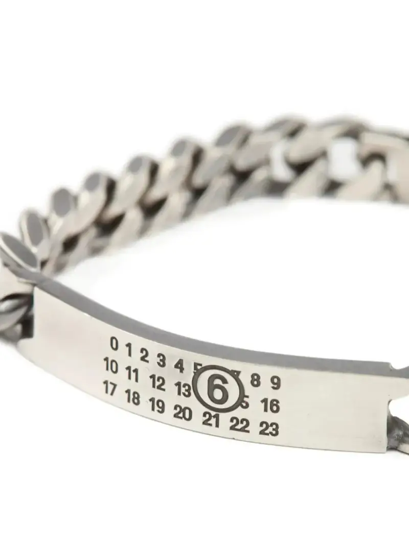Mm6 Maison Margiela Bracciale Argento in Acciaio Inossidabile miniatura 2