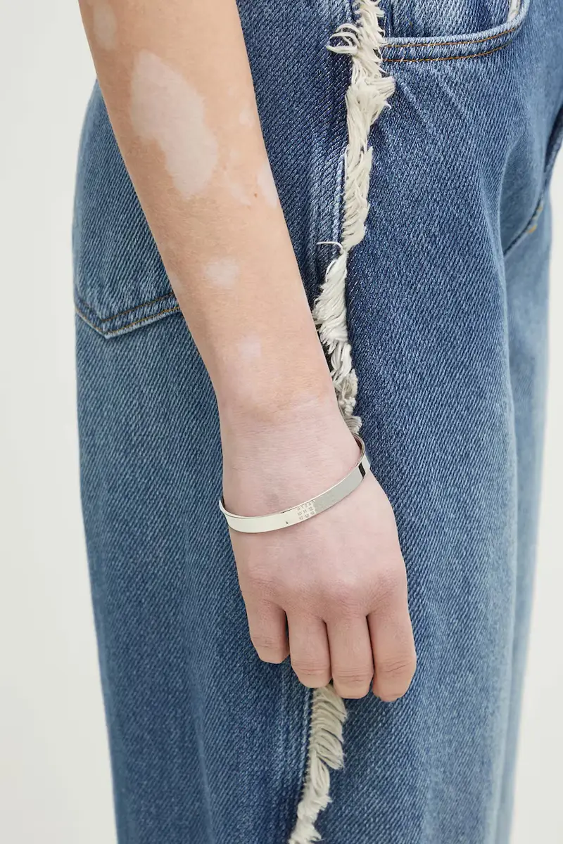 Mm6 Maison Margiela Braccialetto Argento