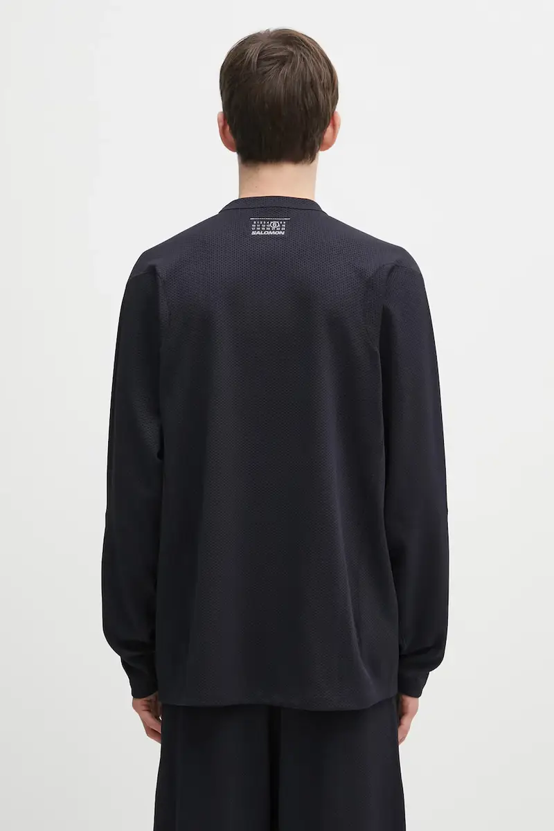 camicia a maniche lunghe x Salomon colore nero SH0NH0020.M20139.899 miniatura 3