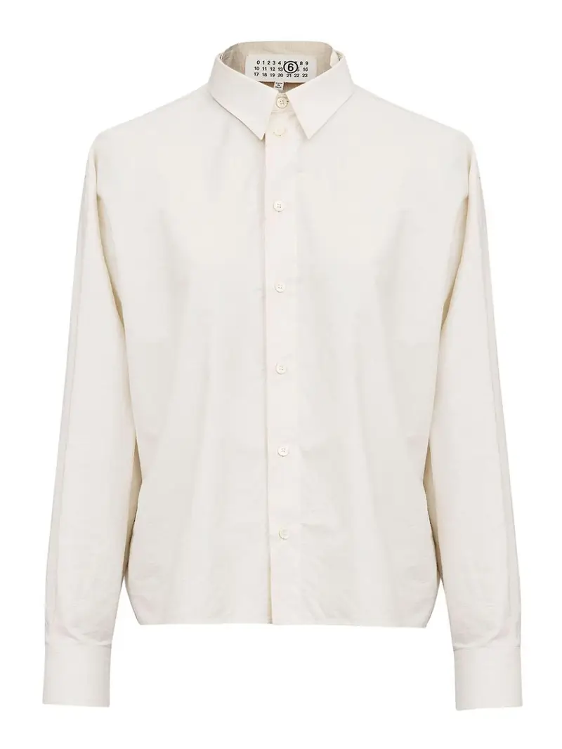 Camicia A Strati Bianco