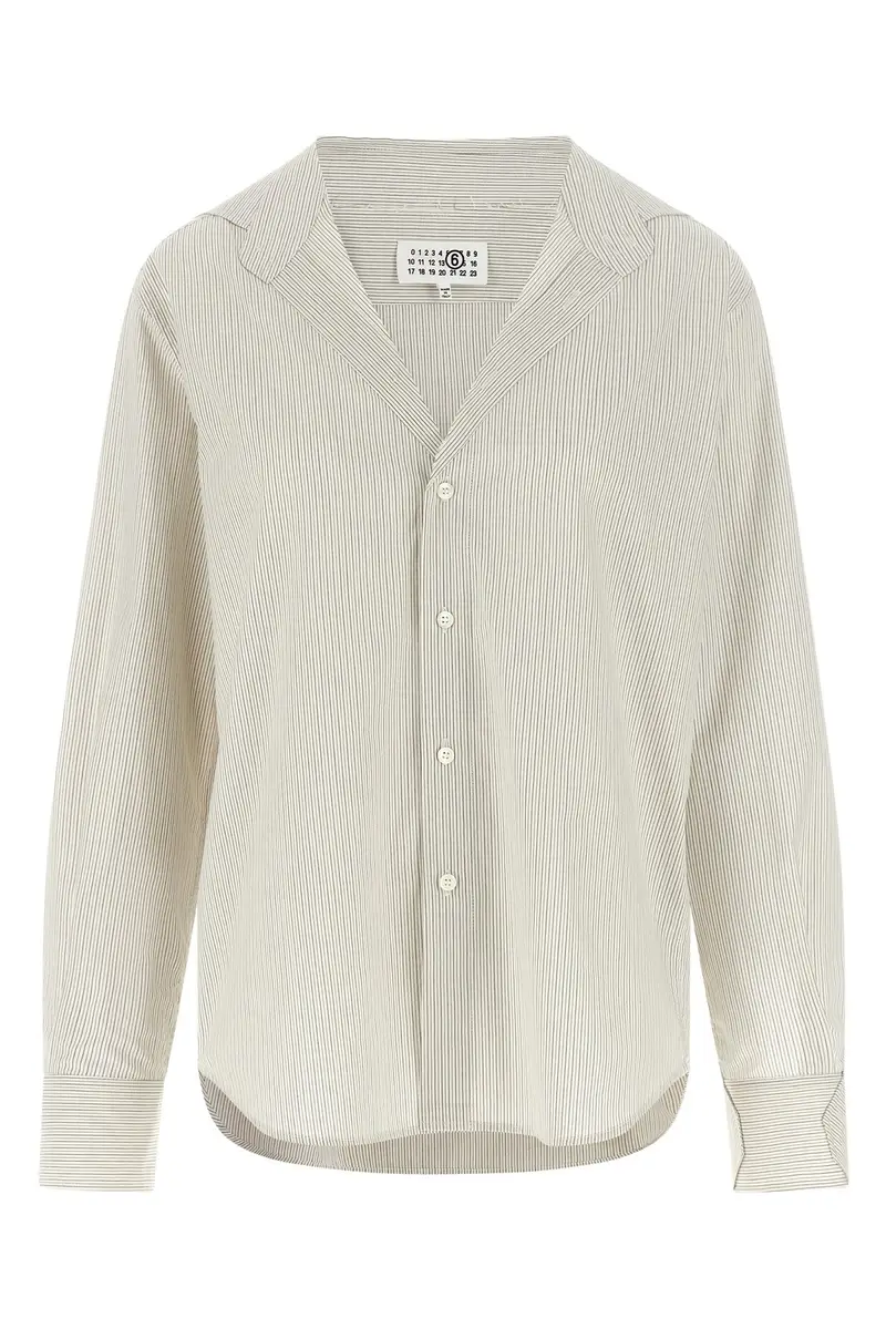 Camicia Colletto Trompe L oeil Grigio