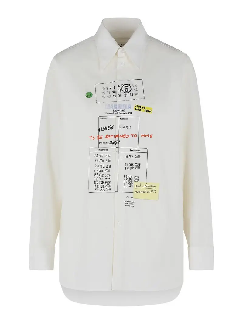 Camicia in cotone bianco