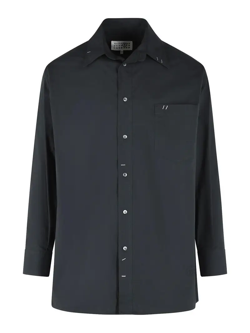 Camicia in cotone nero