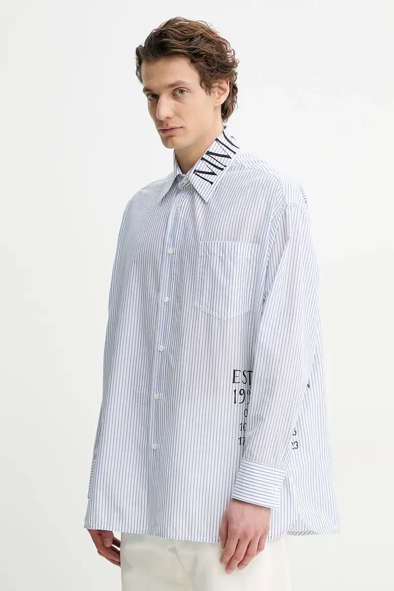 camicia in cotone uomo colore bianco SH0DT0014.M35251