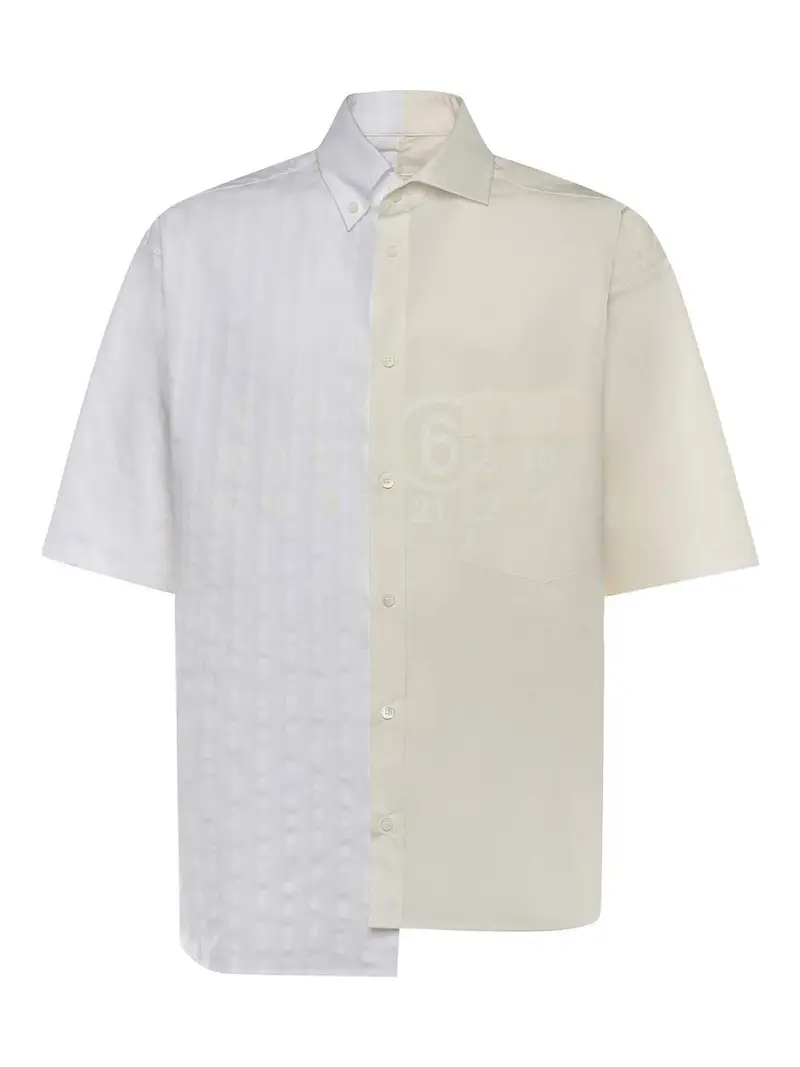 Camicia in popeline di cotone Bianco