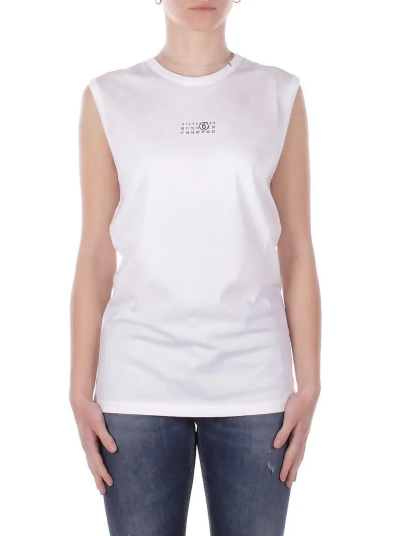 Canotta Unisex Junior MM6 MAISON MARGIELA Bianco Mm6tb2u