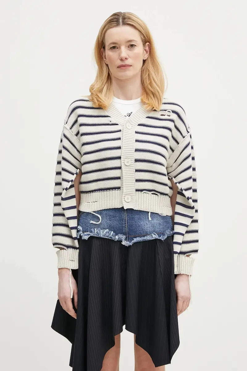 MM6 MAISON MARGIELA Cardigan Donna Beige 2241883