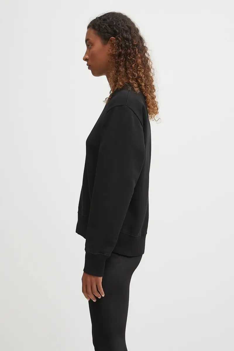 felpa in cotone donna colore nero S52GU0247.M25025.900 miniatura 2