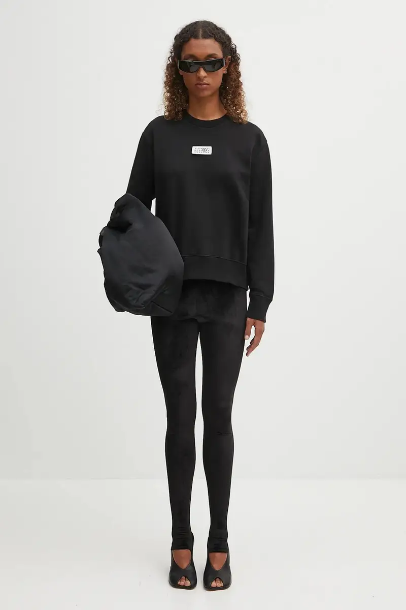 felpa in cotone donna colore nero S52GU0247.M25025.900 miniatura 5