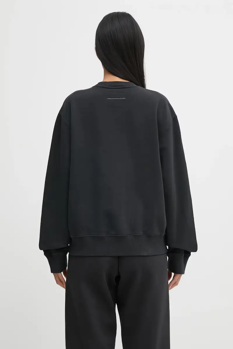 felpa in cotone donna colore nero S62GU0143.M25024.899 miniatura 3