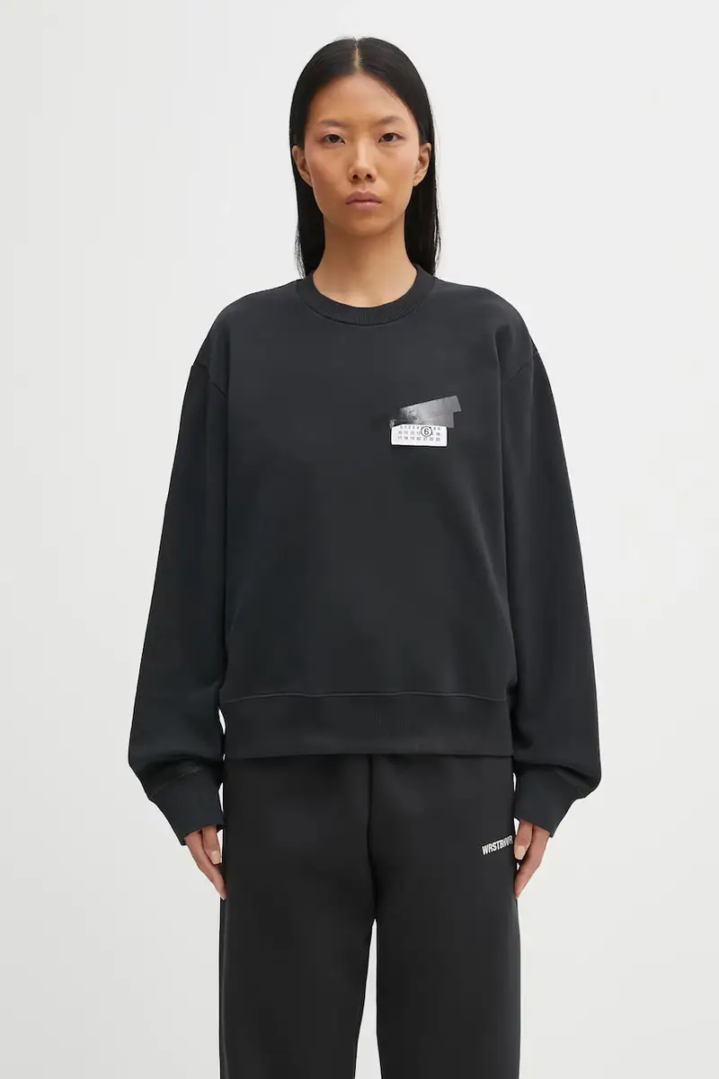 felpa in cotone donna colore nero S62GU0143.M25024.899