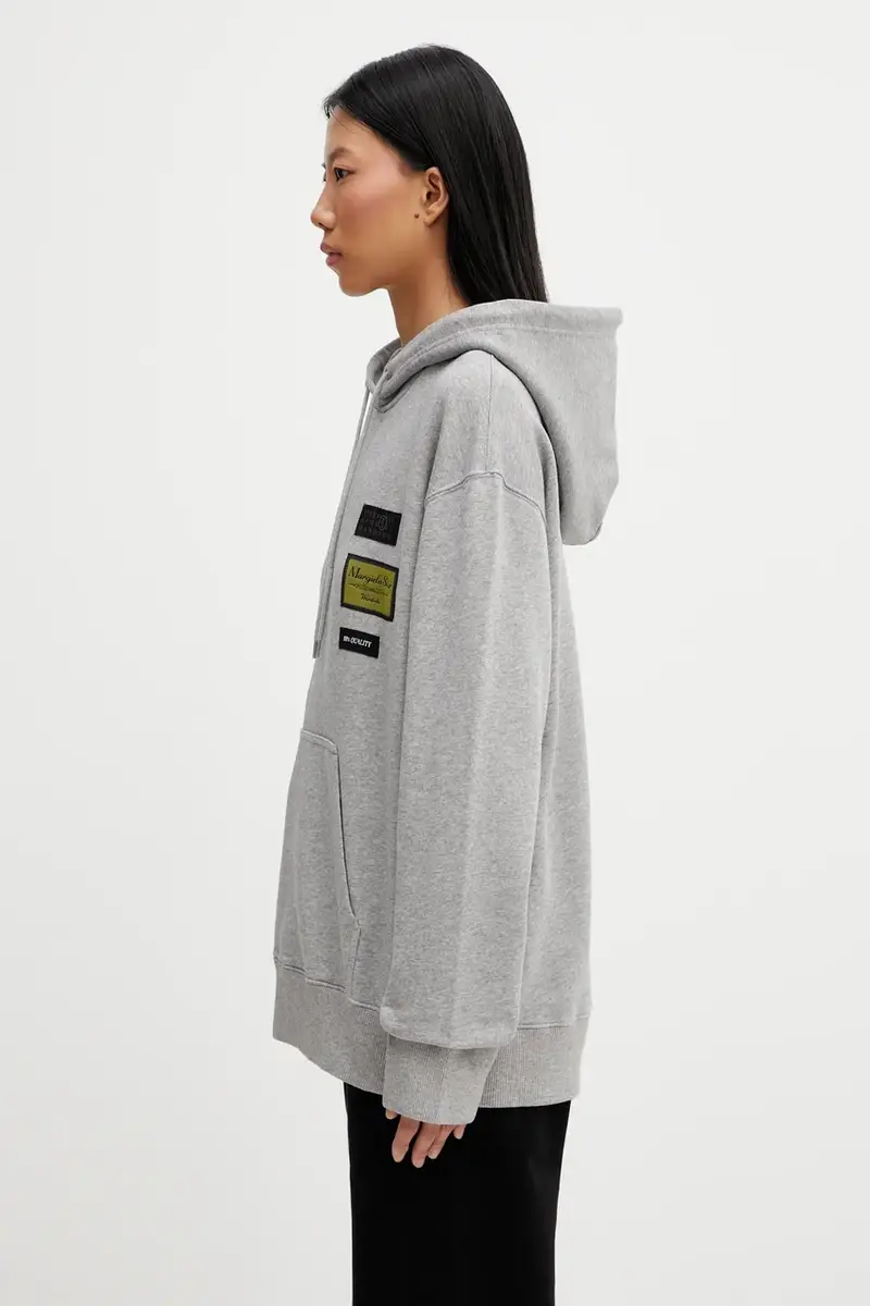 felpa in cotone Grigio miniatura 2