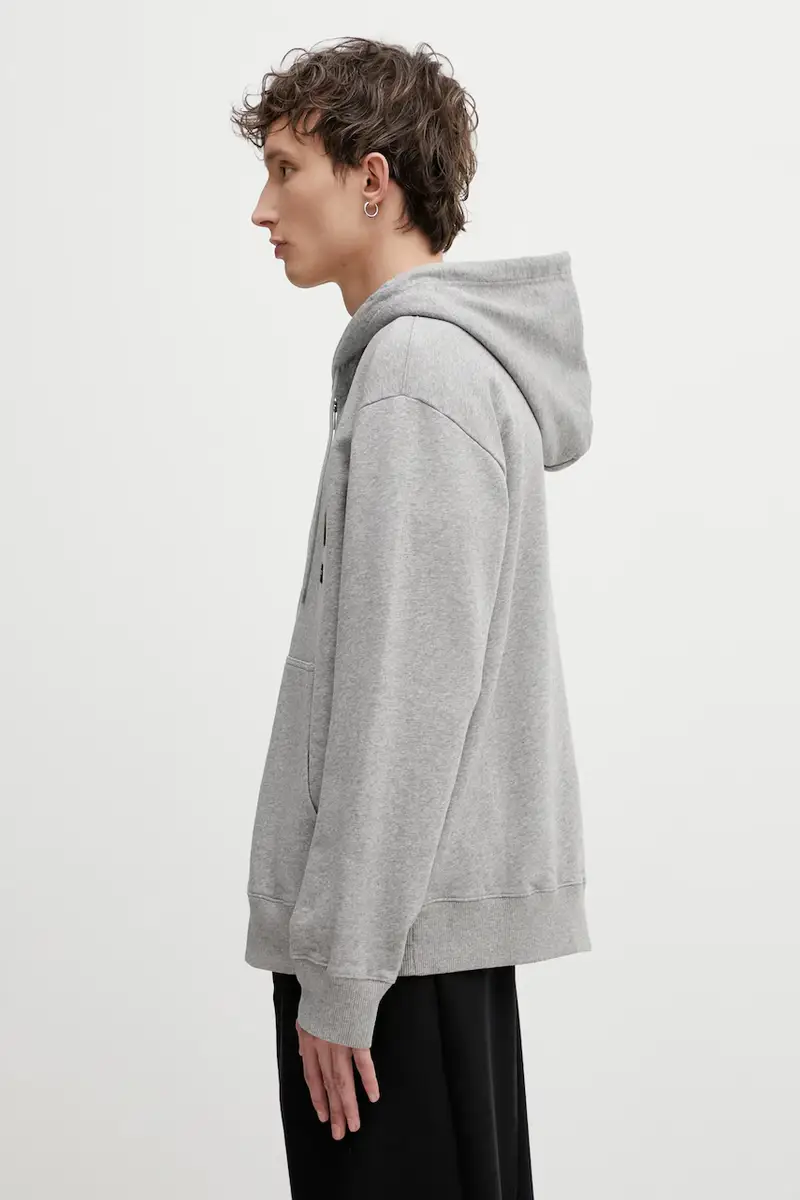 felpa in cotone Grigio miniatura 2