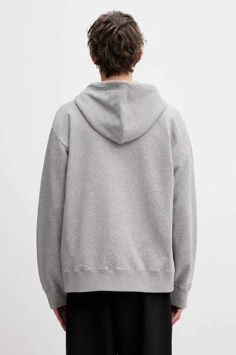 felpa in cotone Grigio miniatura 3