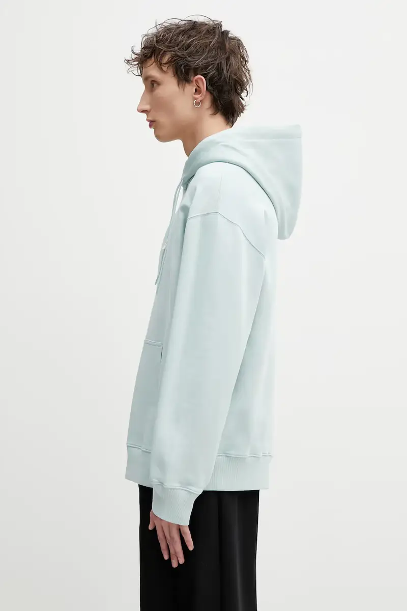 felpa in cotone Turchese miniatura 2