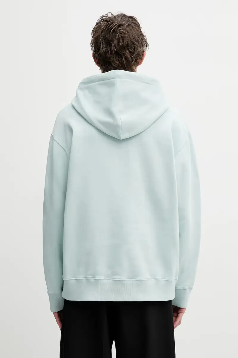 felpa in cotone Turchese miniatura 3