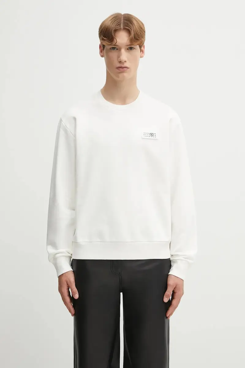 felpa in cotone uomo colore beige SH2GU0025.M25024.101