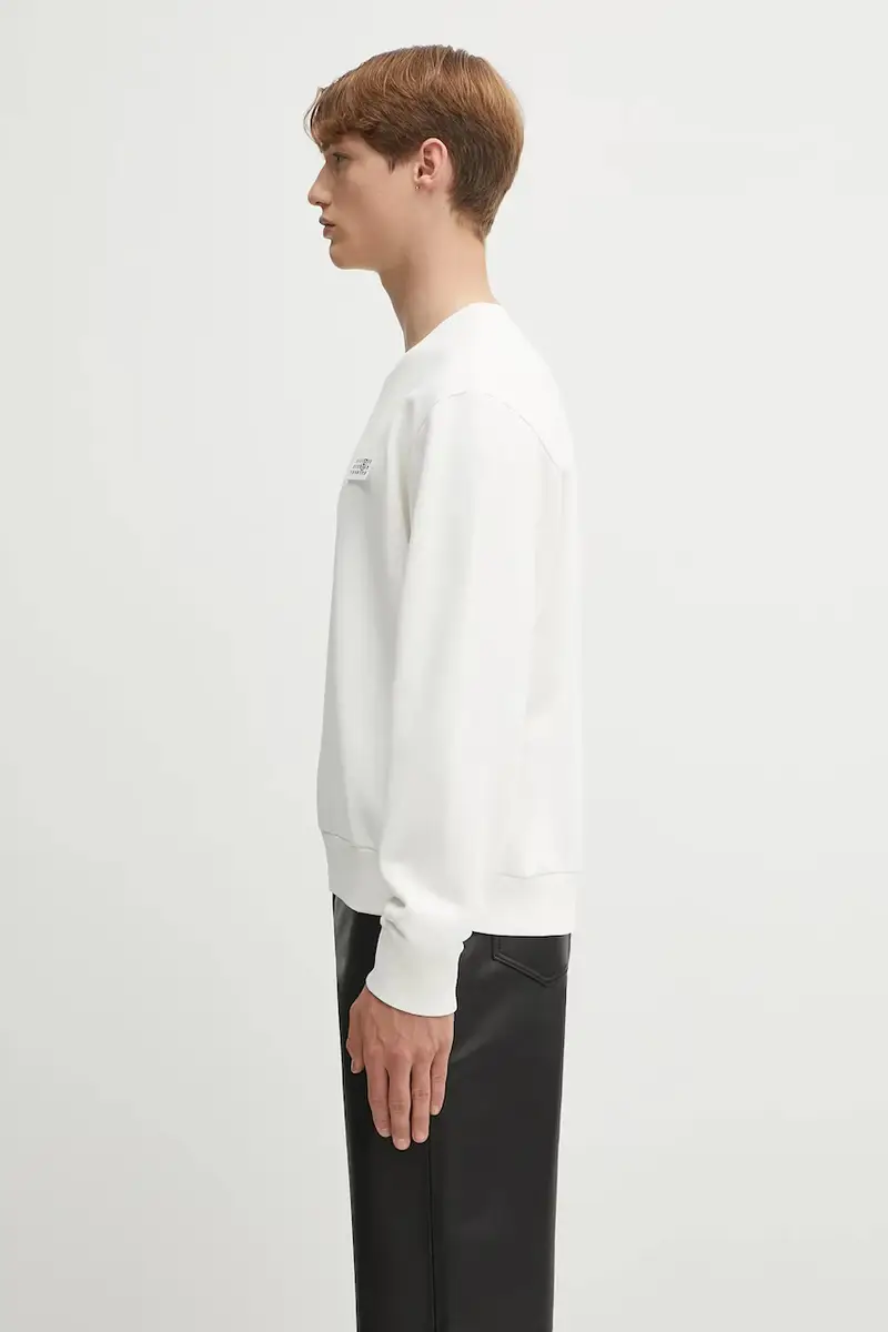 felpa in cotone uomo colore beige SH2GU0025.M25024.101 miniatura 2