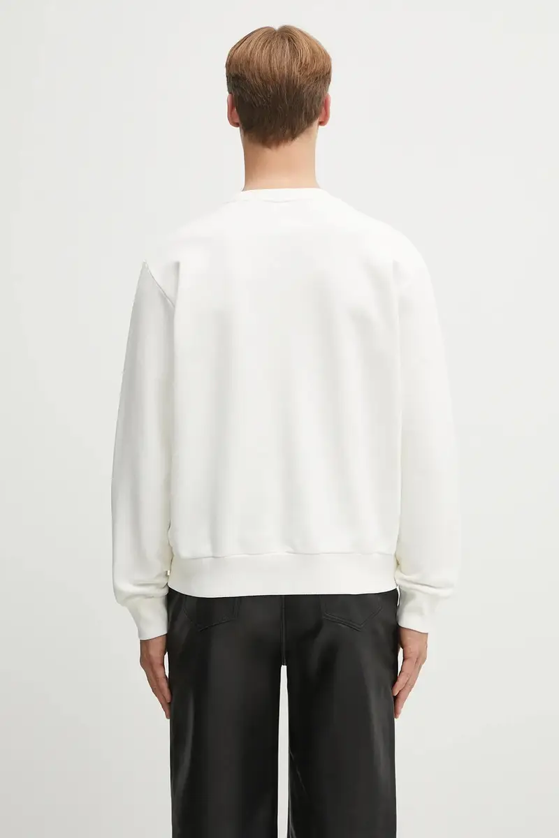 felpa in cotone uomo colore beige SH2GU0025.M25024.101 miniatura 3