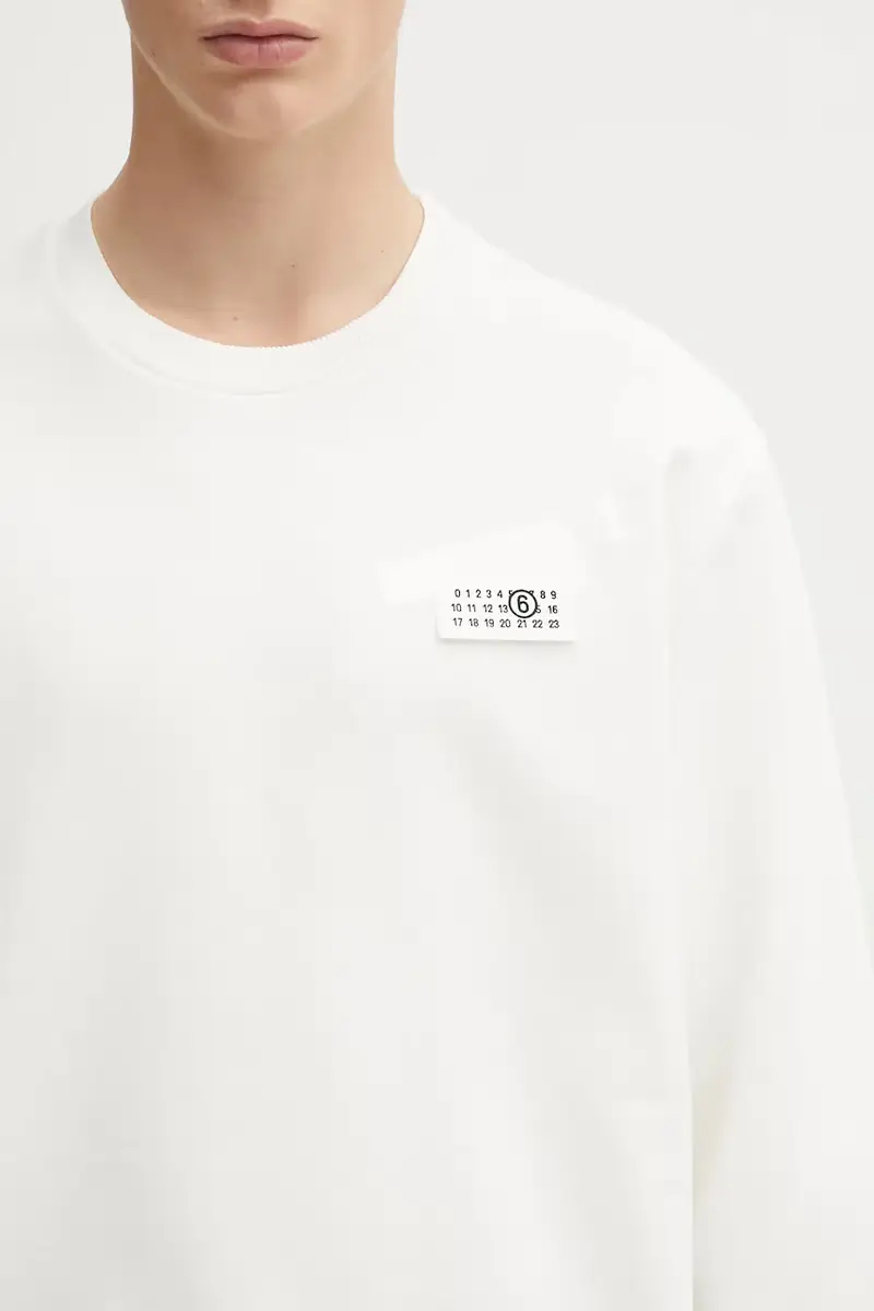 felpa in cotone uomo colore beige SH2GU0025.M25024.101 miniatura 4