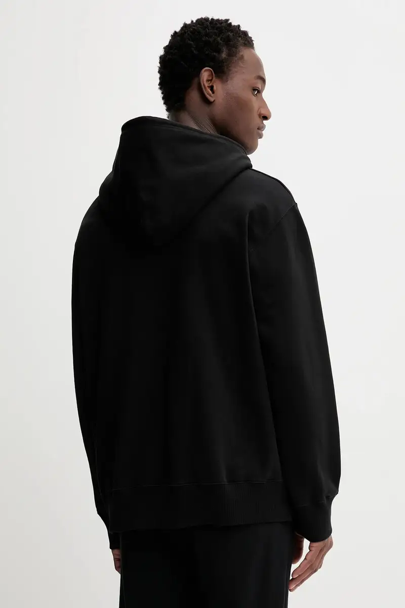 felpa in cotone x MM6 Wardro uomo colore nero con cappuccio SH0GU0033.M25025.900 miniatura 3