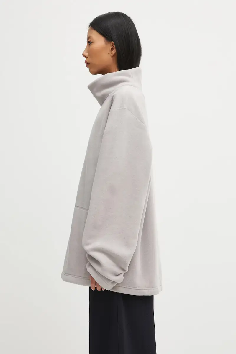 felpa in pile x Salomon colore grigio S52NH0035.M20140.858 miniatura 2