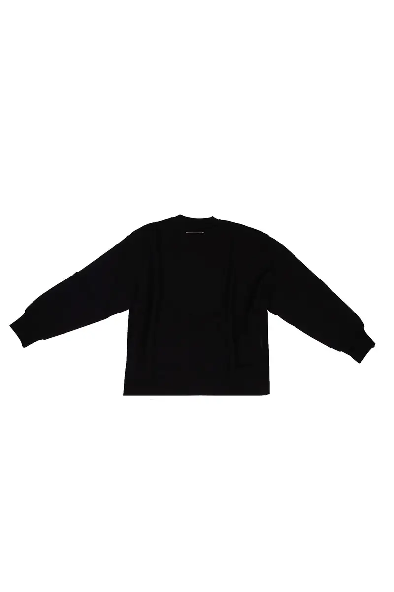 Felpa Unisex Junior MM6 MAISON MARGIELA Nero Mm6s131u miniatura 2