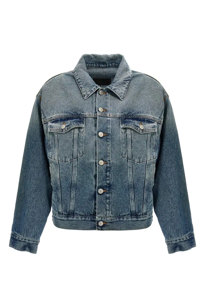 Giacca Denim Cut-Out Blu