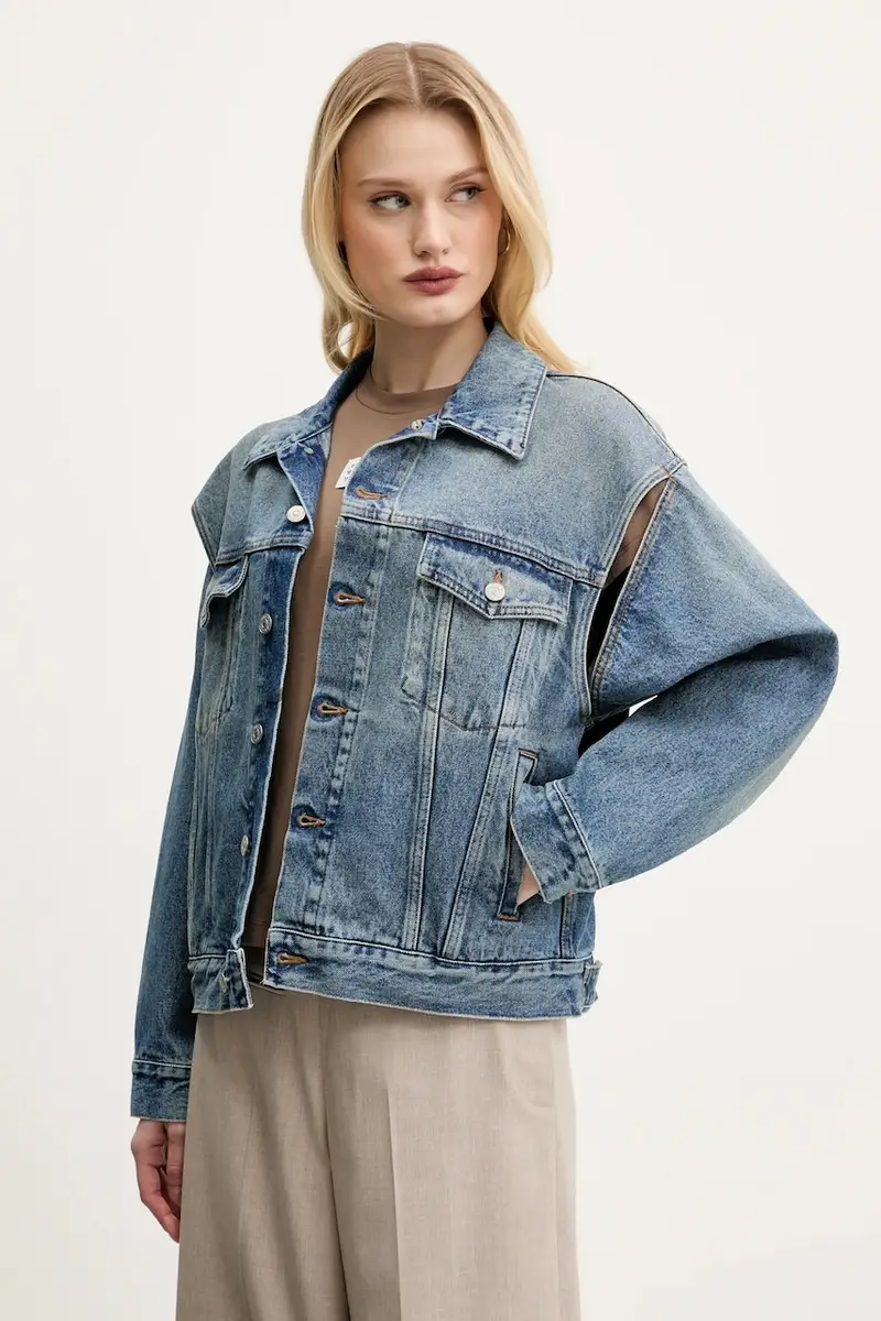 giacca di jeans colore blu S52AM0308.M30018