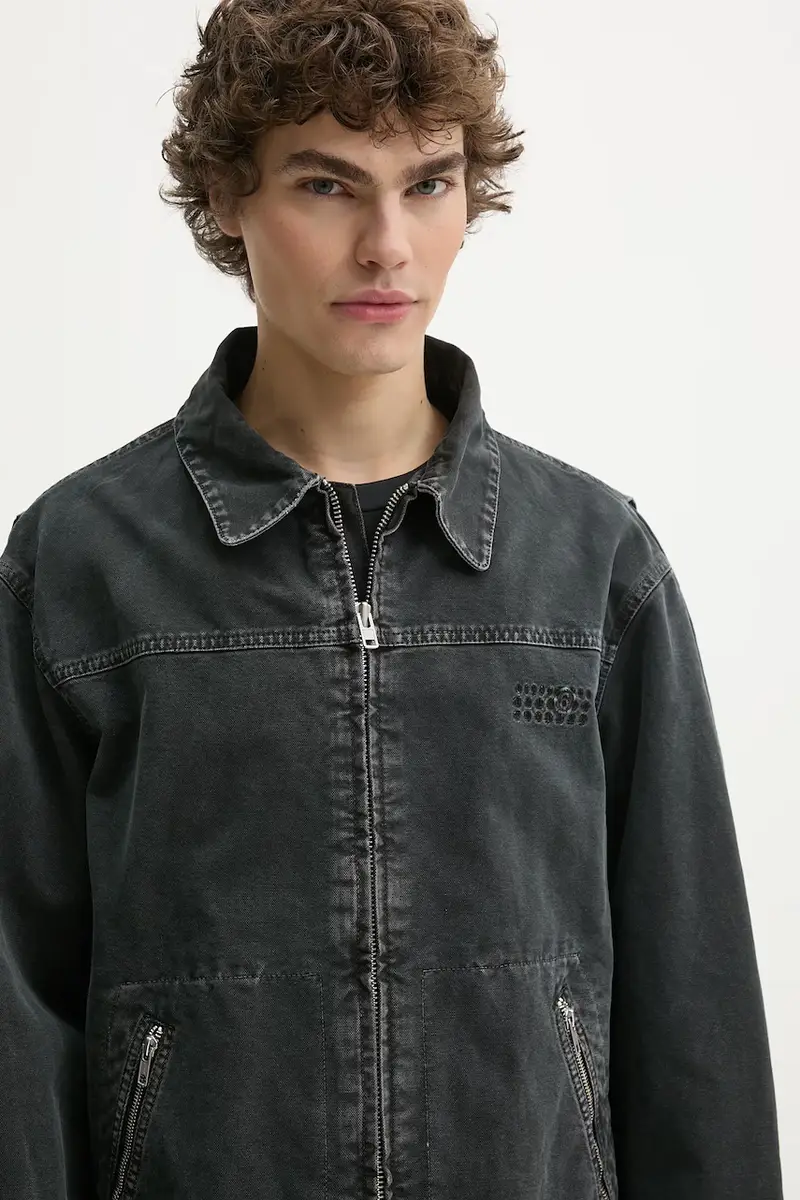 giacca di jeans colore nero SH0AM0041 miniatura 4