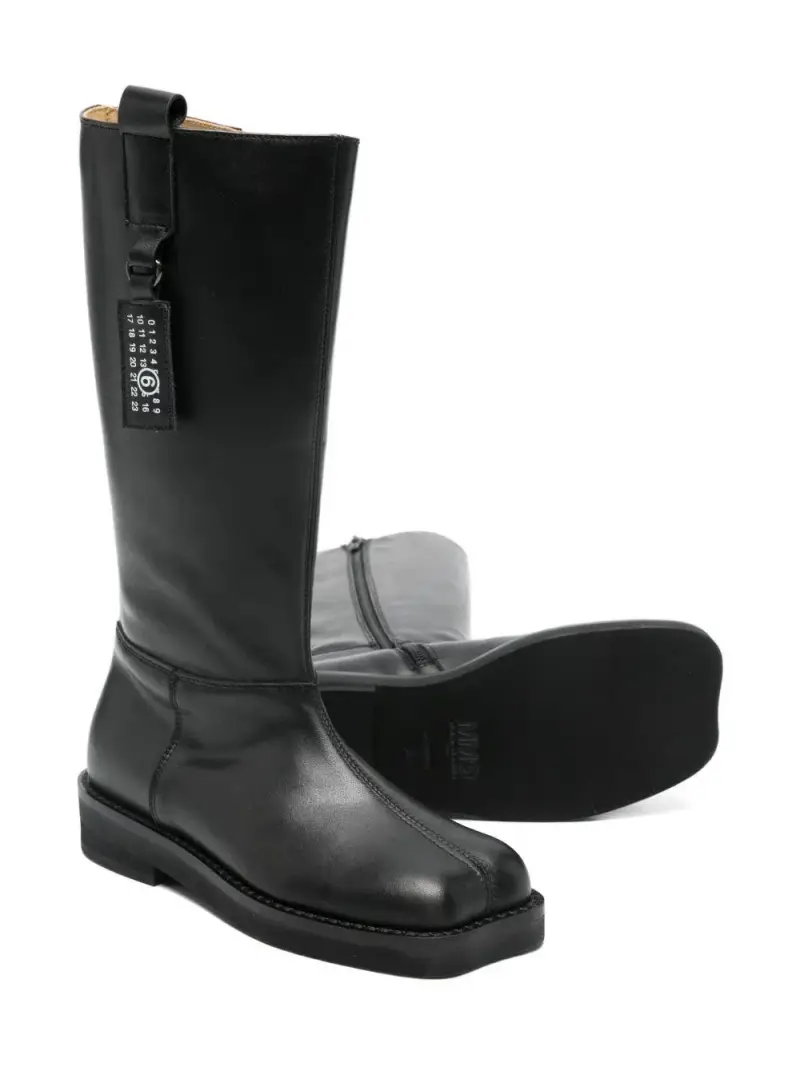 Mm6 Maison Margiela Kids Stivali Nero per Bambino miniatura 2