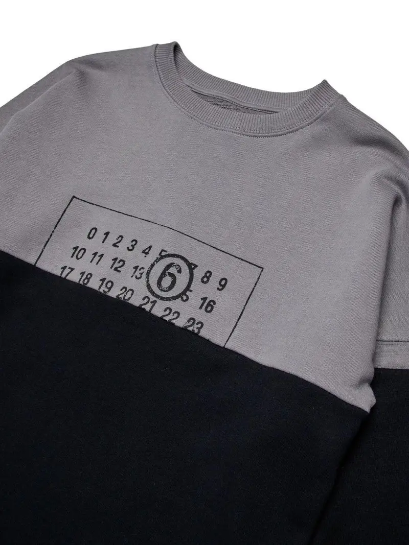 Felpa con stampa logo Grigio miniatura 3