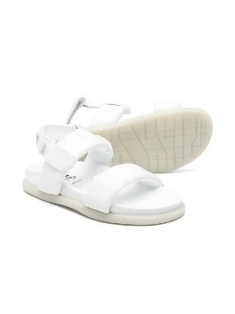 Sandalo bianco imbottito miniatura 2
