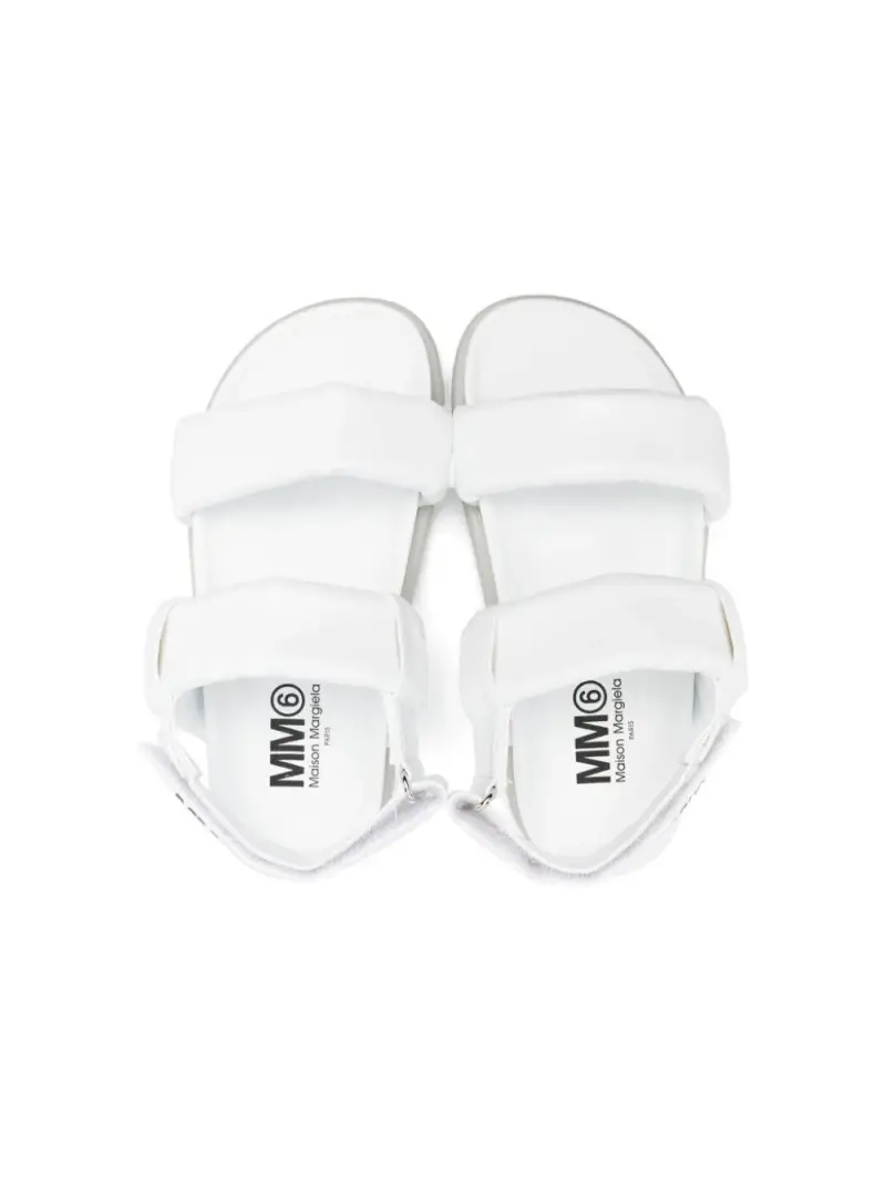 Sandalo bianco imbottito miniatura 3