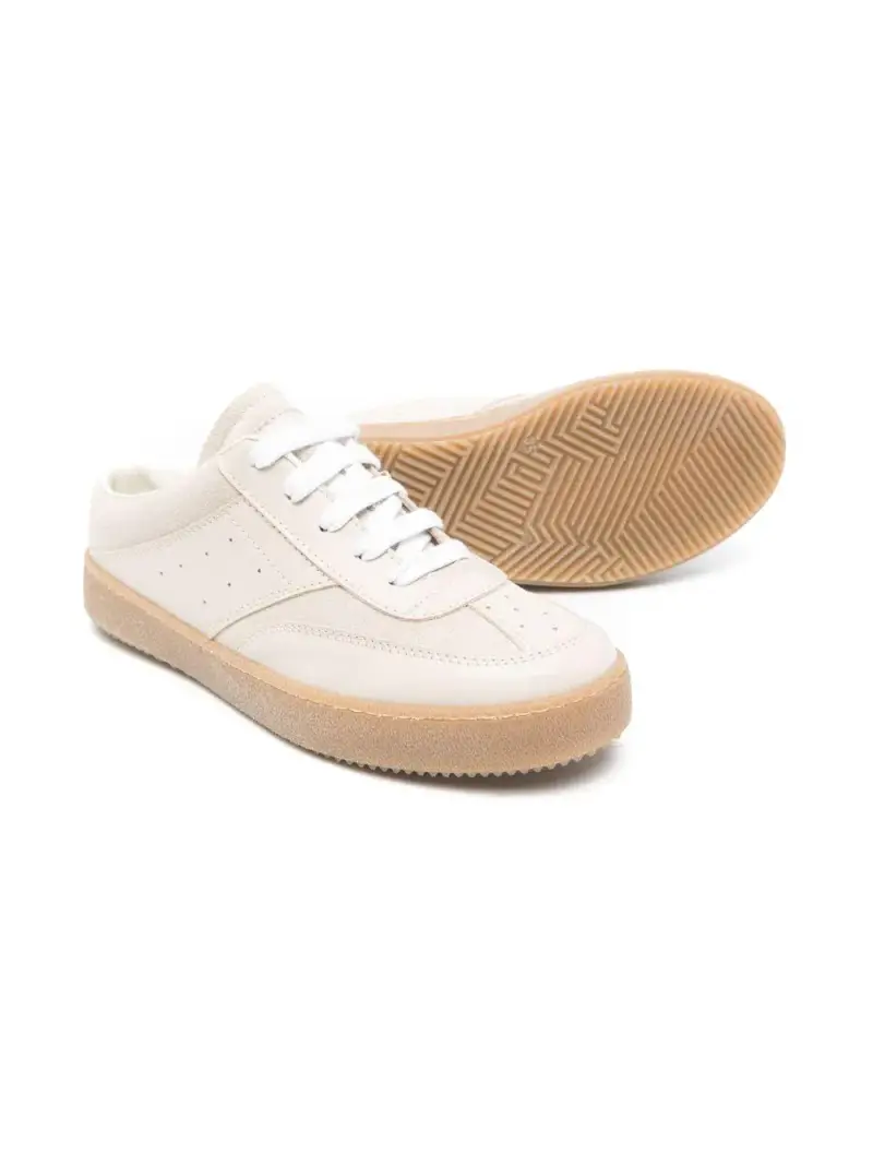 Sneakers biege linguetta logo numerico Beige miniatura 2