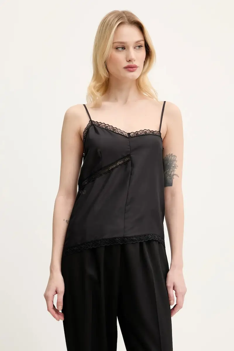 maglietta in seta donna colore nero S52NC0344.M35244