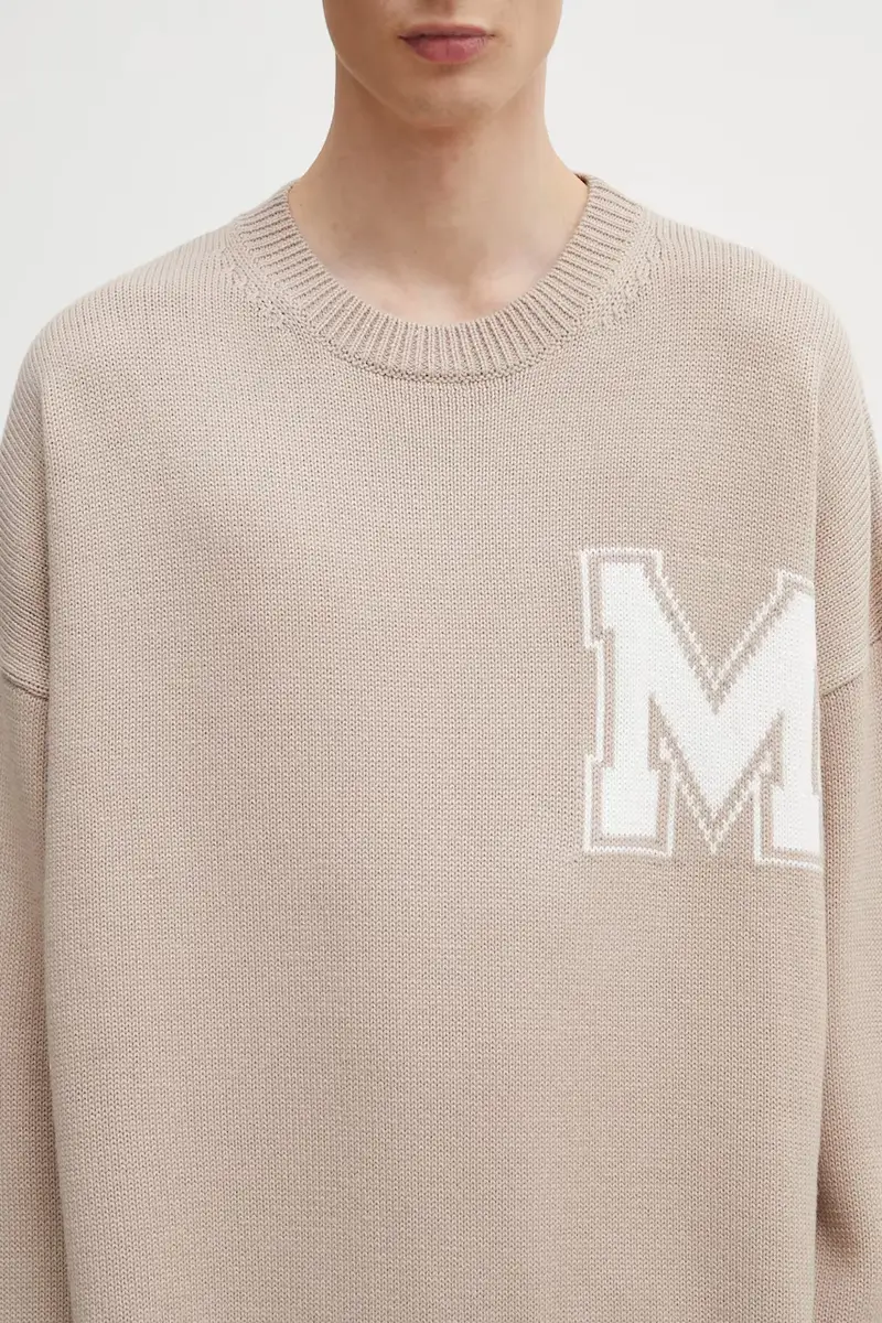 maglione con lana Beige miniatura 4