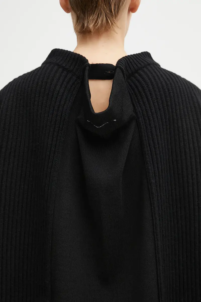 maglione con lana colore nero S62HL0042.M13192.900 miniatura 5