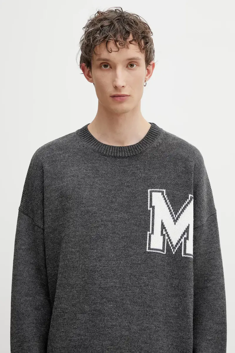 maglione con lana Grigio miniatura 4