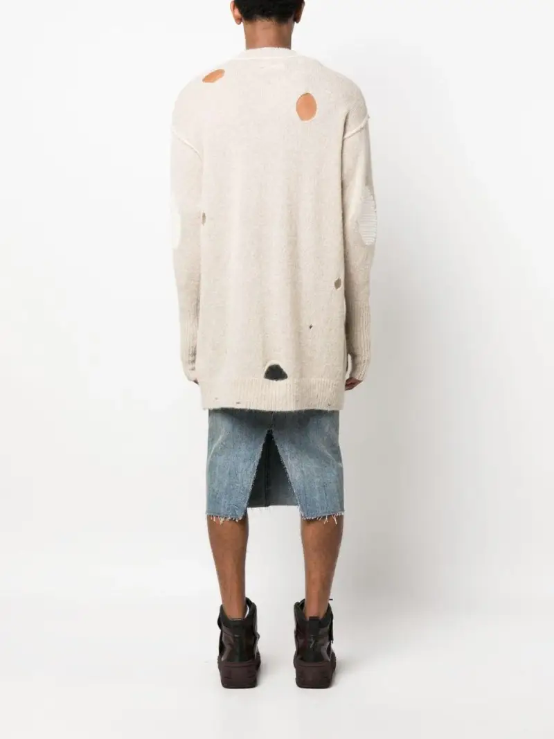 Maglione Donna Beige Lana miniatura 2