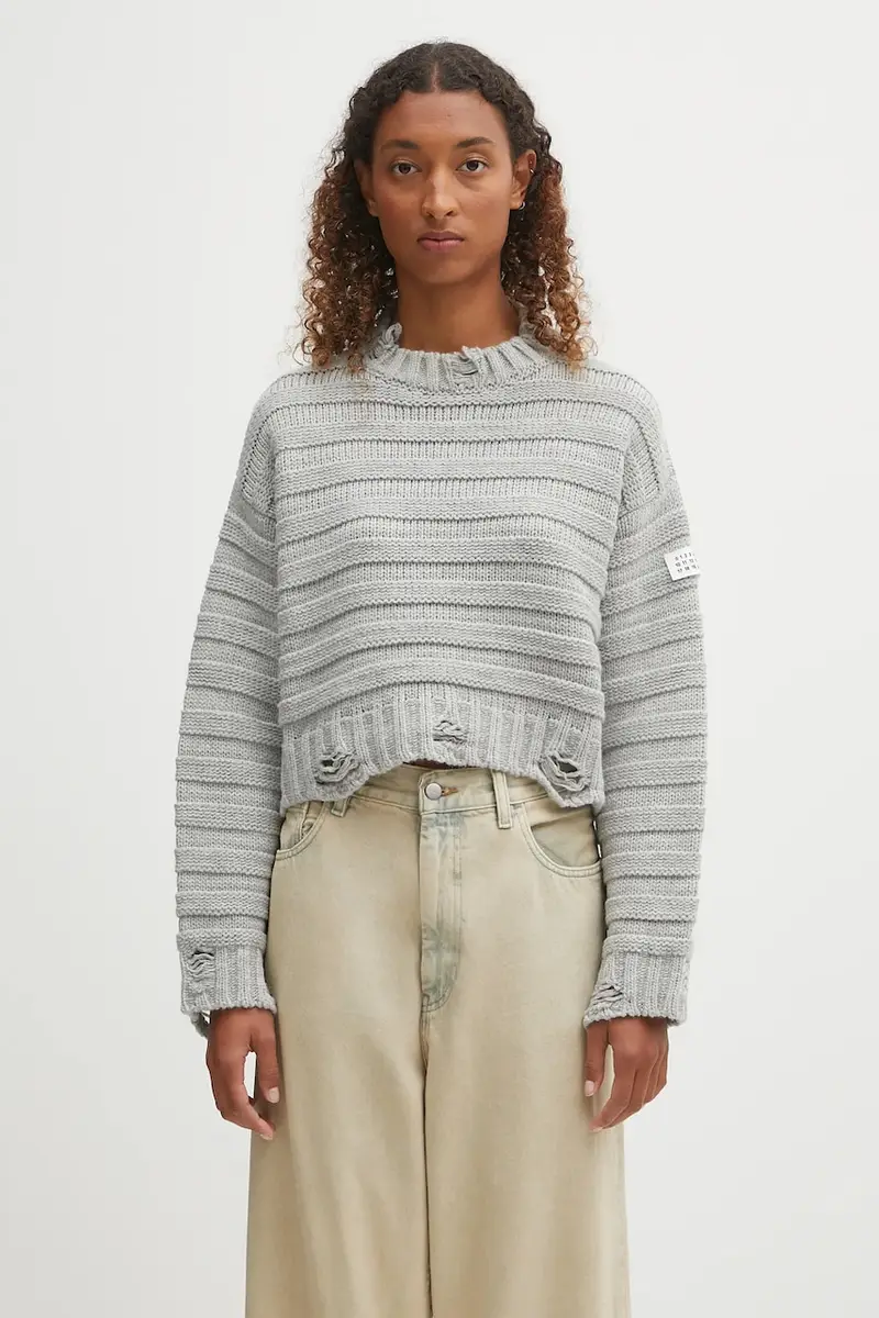 maglione in lana donna colore grigio S52HL0031.M13040.857M