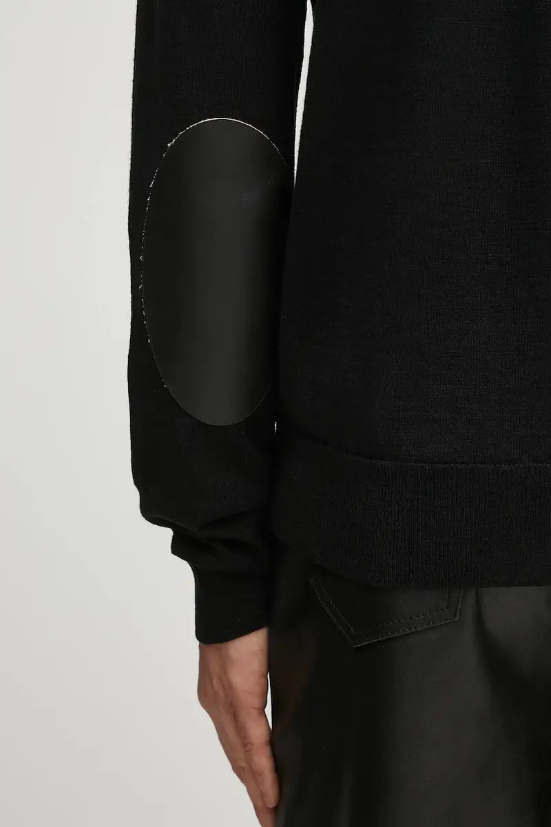 maglione in lana uomo colore nero SH0HA0006.M13133.900 miniatura 5