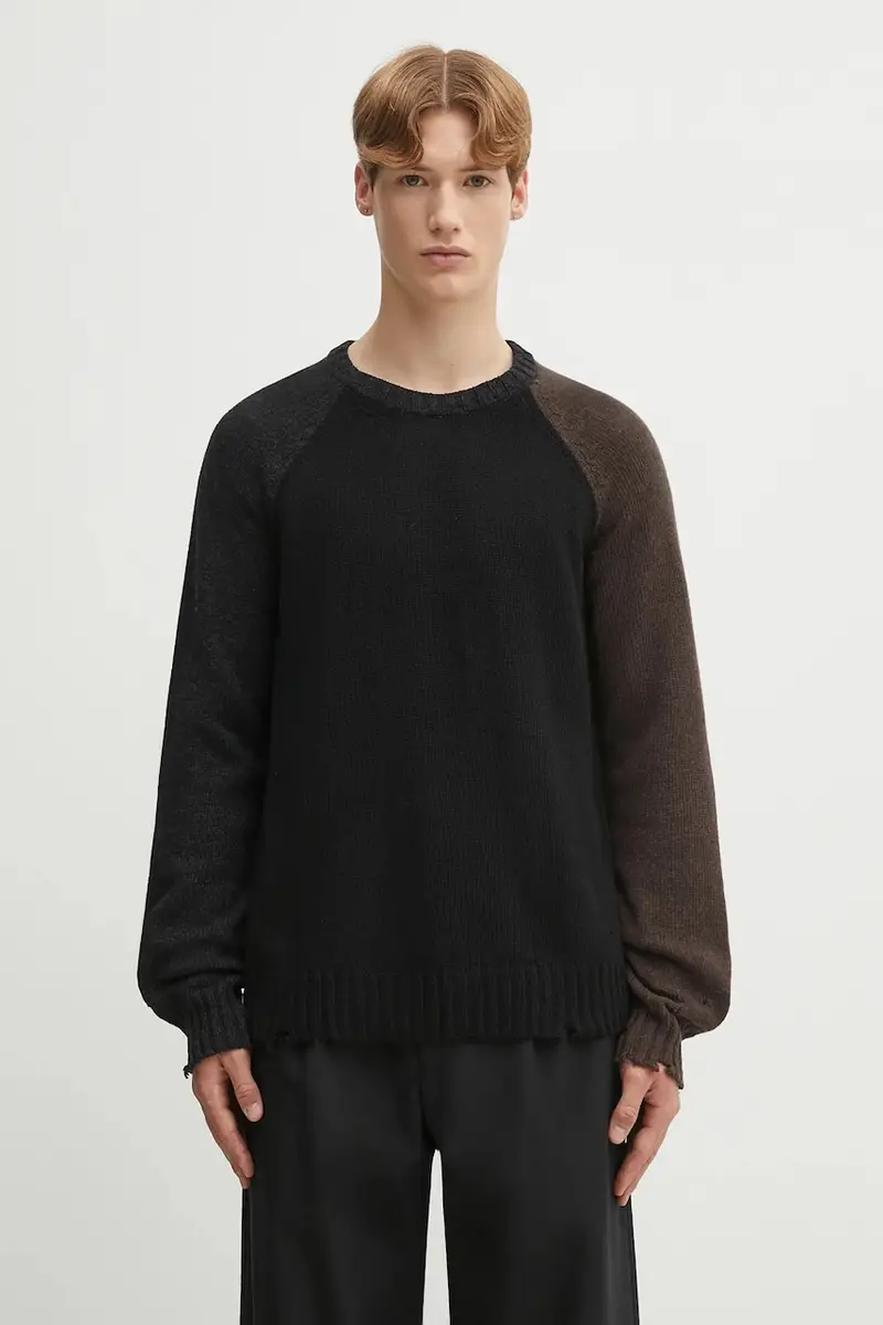 maglione in lana uomo colore nero SH2HL0028.M13160.961