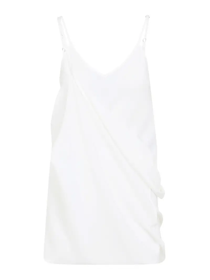 Mini abito di seta Crema