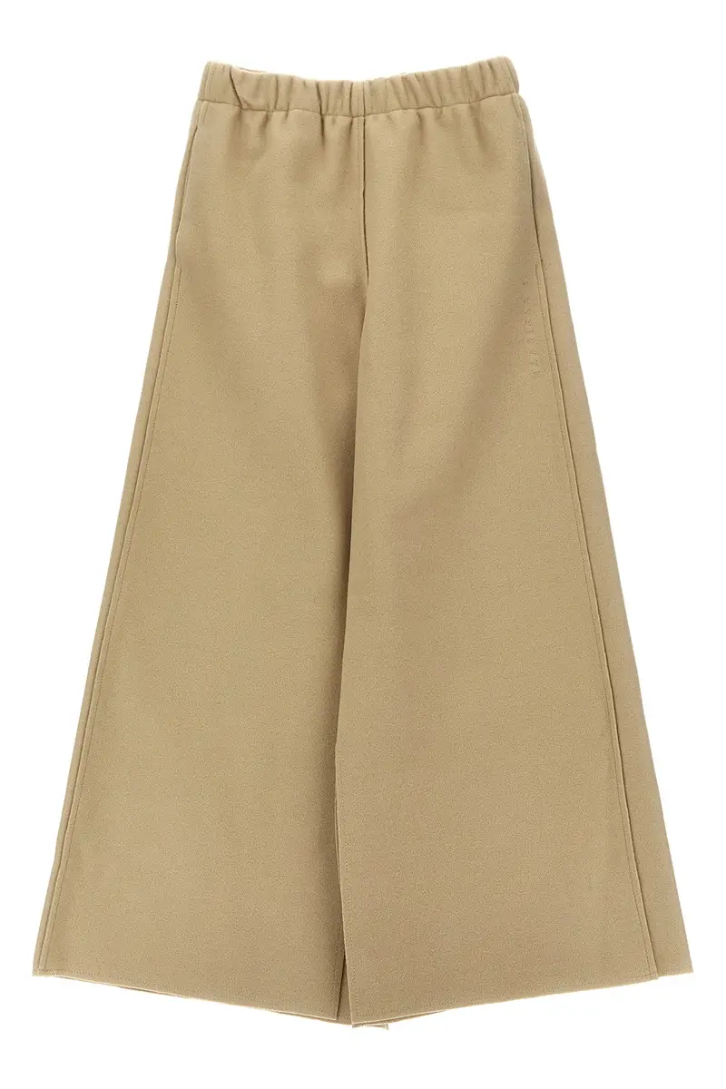 Pantalone Ricamo Logo Beige