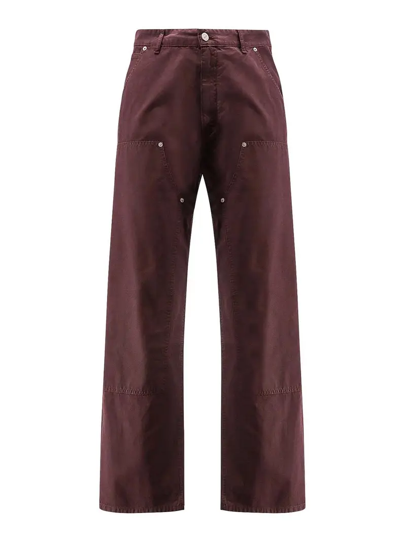 Pantaloni in denim Rosso Scuro