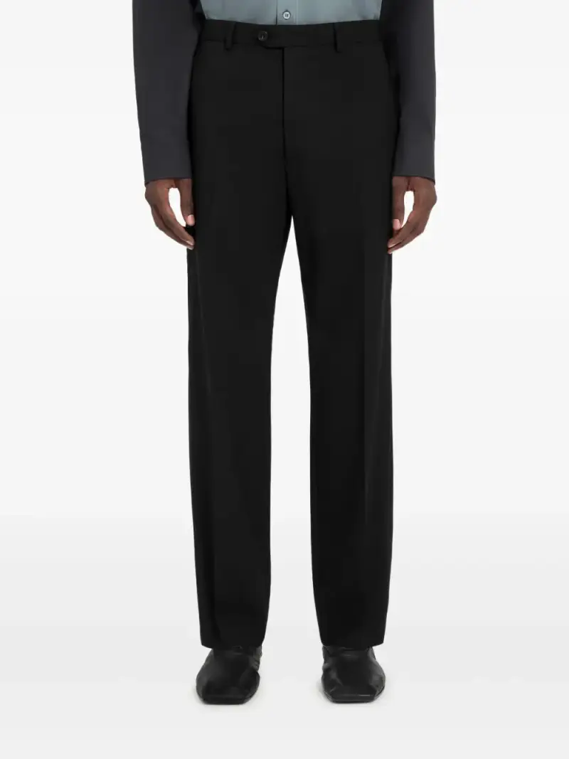 Mm6 Maison Margiela Pantaloni neri in lana miniatura 3