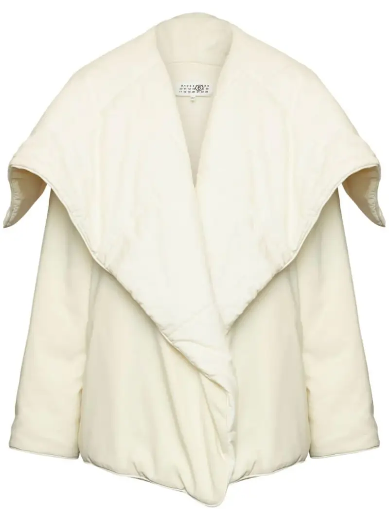 Piumino crema reverse oversize