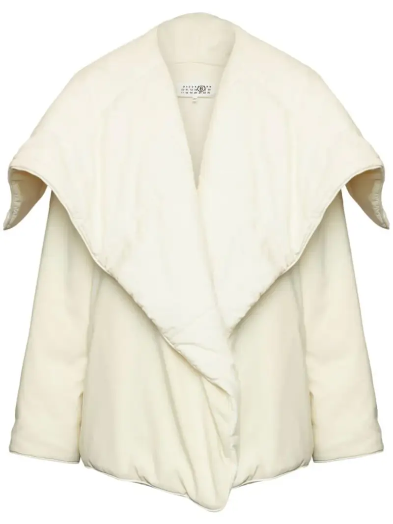 Piumino crema reverse oversize