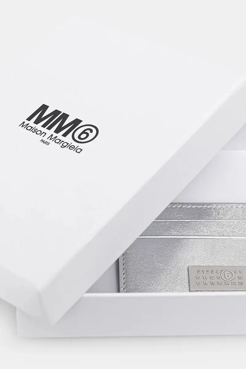 portacarte in pelle Grigio miniatura 4